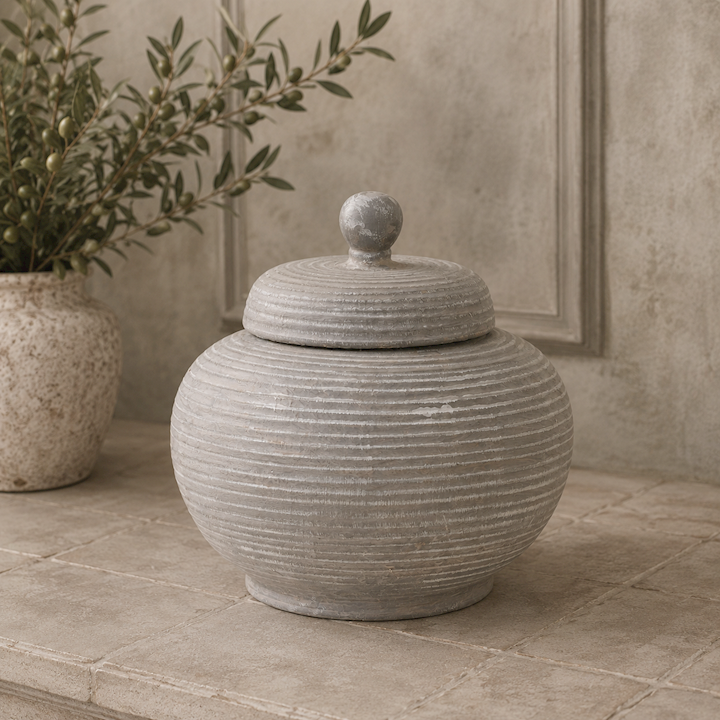 TIVOLI JAR WITH LID 23x23x19cm
